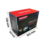 Dissipatore CPU multipiattaforma integrato a fila singola COOLMOON RGB120 5V ARGB, RGB120