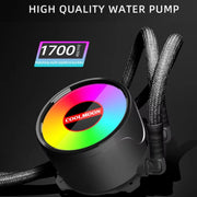 Dissipatore CPU multipiattaforma integrato a fila singola COOLMOON RGB120 5V ARGB, RGB120