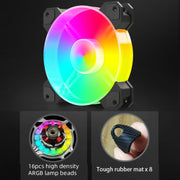 Dissipatore CPU multipiattaforma integrato a fila singola COOLMOON RGB120 5V ARGB, RGB120