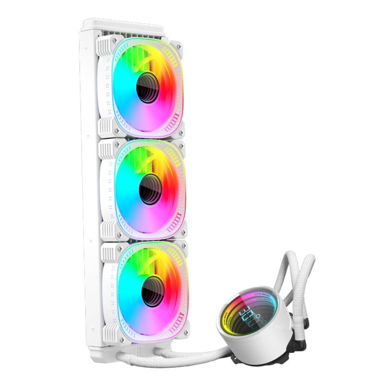 COOLMOON CM-YM-360T Computer ARGB Lente di visualizzazione della temperatura Multi-Piattaforma Dissipatore CPU integrato, CM-YM-360T