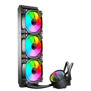 COOLMOON CM-YM-360T Computer ARGB Lente di visualizzazione della temperatura Multi-Piattaforma Dissipatore CPU integrato, CM-YM-360T