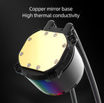 COOLMOON CM-YM-360T Computer ARGB Lente di visualizzazione della temperatura Multi-Piattaforma Dissipatore CPU integrato, CM-YM-360T