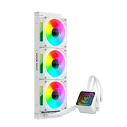 COOLMOON Glacier360 Computer Host ARGB CPU Water Cooler integrato, Black, White