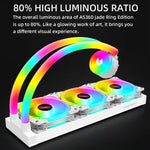 COOLMOON AS360 Magic Diamond Edition Computer Cooler ARGB Raffreddamento ad acqua Luce Radiatore CPU integrato, AS360