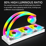 COOLMOON AS360 Magic Diamond Edition Computer Cooler ARGB Raffreddamento ad acqua Luce Radiatore CPU integrato, AS360