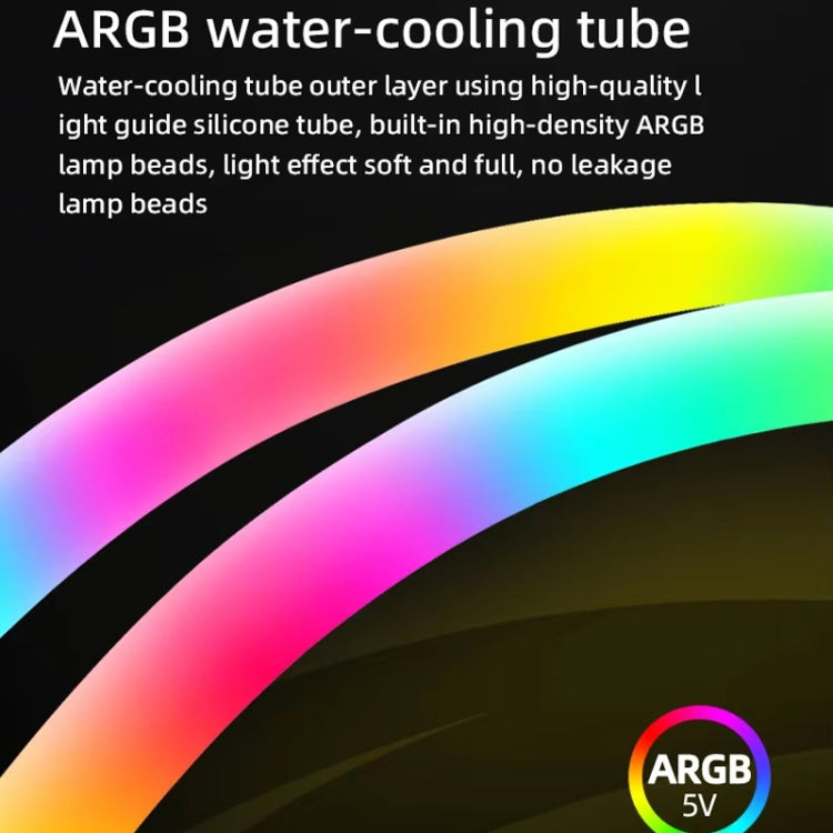 COOLMOON AS360 Magic Diamond Edition Computer Cooler ARGB Raffreddamento ad acqua Luce Radiatore CPU integrato, AS360