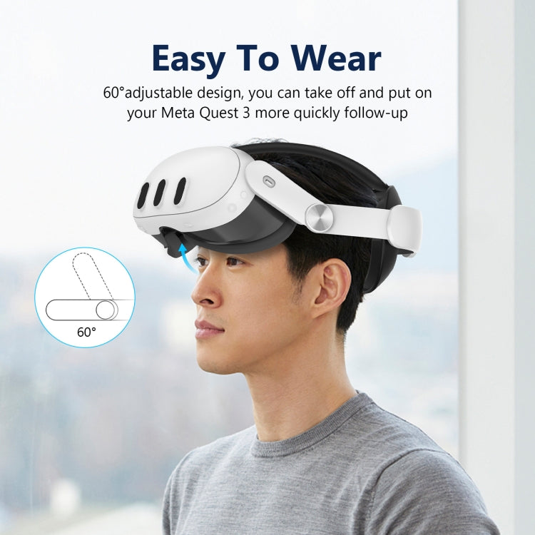 Per Meta Quest 3 VR Headset Comfort Sponge Head Strap Parti di ricambio, Sponge Headset
