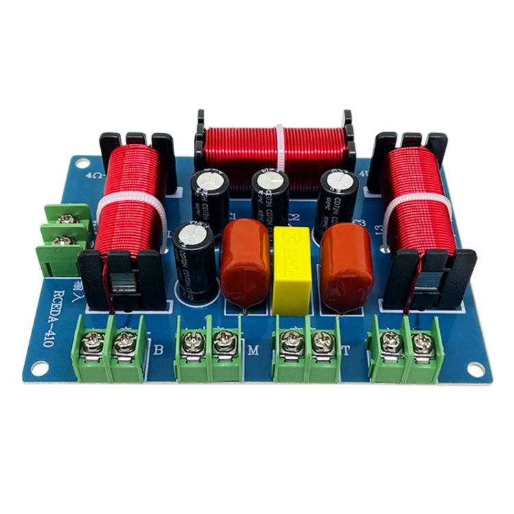 RCEDA-410 Due Alto Uno Medio Uno Basso 4-Vie Altoparlante Crossover Audio Modifica Divisore, RCEDA-410