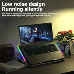 ICE COOREL A9R Radiatore per supporto portatile regolabile a 6 ventole con luce RGB per atmosfera, A9R 6-fans