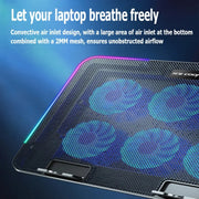 ICE COOREL A9R Radiatore per supporto portatile regolabile a 6 ventole con luce RGB per atmosfera, A9R 6-fans