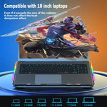 ICE COOREL A9R Radiatore per supporto portatile regolabile a 6 ventole con luce RGB per atmosfera, A9R 6-fans