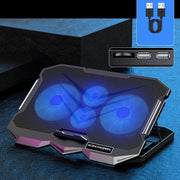 Base per radiatore per laptop regolabile ICE COOREL K22 a 4 ventole con luce atmosferica, without Speed Regulation, with Speed Regulation, with LCD Display