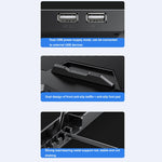 Base per radiatore per laptop regolabile ICE COOREL K22 a 4 ventole con luce atmosferica, without Speed Regulation, with Speed Regulation, with LCD Display