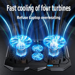 Base per radiatore per laptop regolabile ICE COOREL K22 a 4 ventole con luce atmosferica, without Speed Regulation, with Speed Regulation, with LCD Display