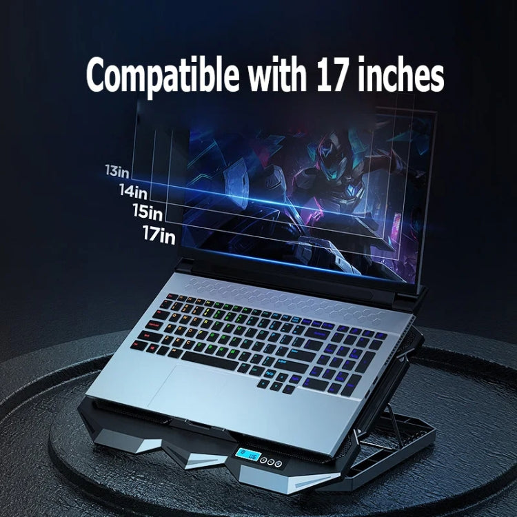 Base per radiatore per laptop regolabile ICE COOREL K22 a 4 ventole con luce atmosferica, without Speed Regulation, with Speed Regulation, with LCD Display