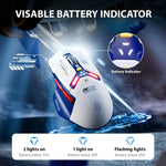 Mouse per computer da ufficio per giochi Bluetooth wireless Inphic IN9 Tri-mode