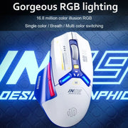 Mouse per computer da ufficio per giochi Bluetooth wireless Inphic IN9 Tri-mode