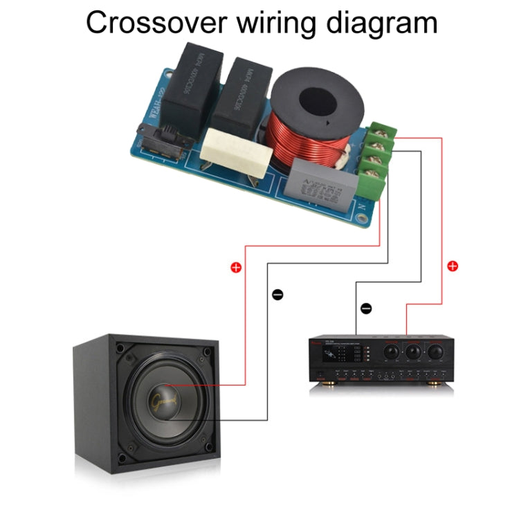 Crossover midrange 120W per altoparlanti Hi-Fi 4-8 ohm