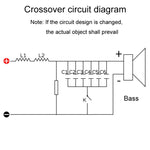 Divisore di conversione per altoparlanti Hi-Fi con crossover per bassi puri da 220 W, WEAH-93