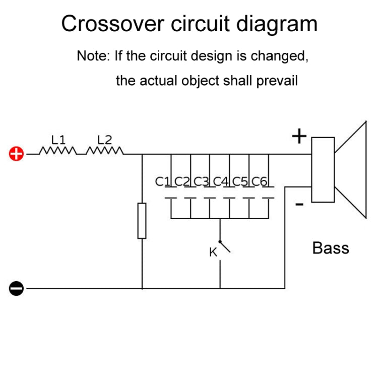 Divisore di conversione per altoparlanti Hi-Fi con crossover per bassi puri da 220 W, WEAH-93
