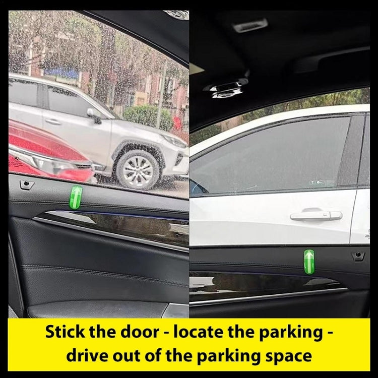 Punto di sicurezza Assistenza alla guida Posizionamento del segno Adesivo luminoso per interni auto, 2pairs