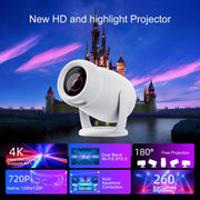 Proiettore portatile intelligente per famiglie con sistema Android 12.0 HY400, US Plug, EU Plug, UK Plug, AU Plug