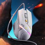 Mouse cablato per giochi per computer con emissione di luce RGB Inphic PG1, PG1