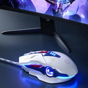 Mouse cablato da gioco per computer luminoso Inphic W9P
