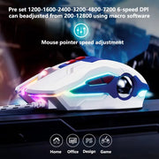 Mouse cablato da gioco per computer luminoso Inphic W9P