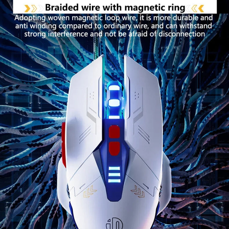 Mouse cablato da gioco per computer luminoso Inphic W9P