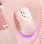 Mouse cablato Inphic B8 Mute Light Emitting Mouse per computer da gioco per casa e ufficio, B8