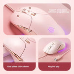 Mouse cablato Inphic B8 Mute Light Emitting Mouse per computer da gioco per casa e ufficio, B8
