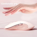 Mouse cablato Inphic B8 Mute Light Emitting Mouse per computer da gioco per casa e ufficio, B8