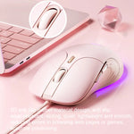 Mouse cablato Inphic B8 Mute Light Emitting Mouse per computer da gioco per casa e ufficio, B8