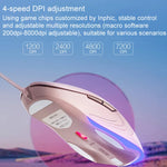 Mouse cablato Inphic B8 Mute Light Emitting Mouse per computer da gioco per casa e ufficio, B8