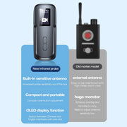Sistema di rilevamento a infrarossi intelligente Rilevatore di segnale wireless anti-spione per hotel, AK500