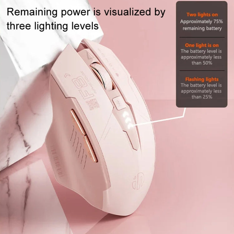 Mouse da gioco per computer con ricarica silenziosa wireless Inphic F8 2.4G, F8