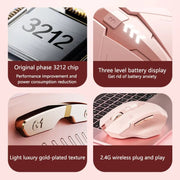 Mouse da gioco per computer con ricarica silenziosa wireless Inphic F8 2.4G, F8
