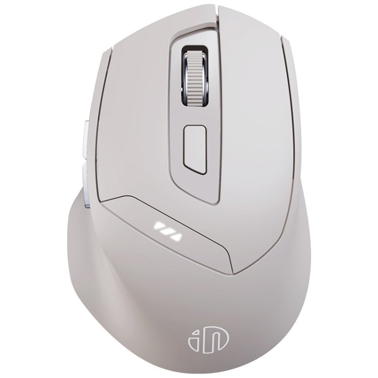 Mouse da gioco per computer da ufficio silenzioso con ricarica tri-mode Inphic DR6 2.4G Wireless + Bluetooth 5.0/4.0, DR6