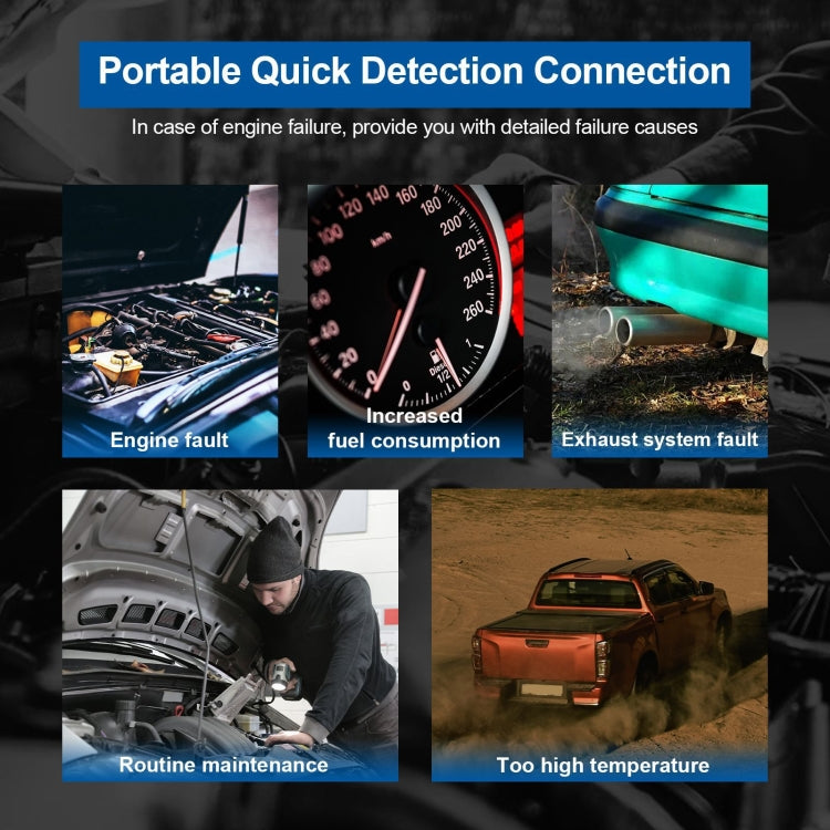 Strumento di diagnosi guasti auto HUMZOR OBD2 Bluetooth 5.2, Z50