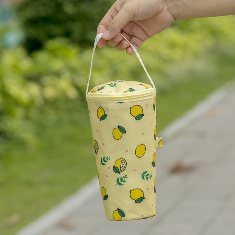 Borsa da viaggio portatile per tè al latte, conservazione del calore, borsa ecologica, copritazza isolato, Lemon, Cats, Ice Cream, Bunny