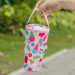 Borsa da viaggio portatile per tè al latte, conservazione del calore, borsa ecologica, copritazza isolato, Lemon, Cats, Ice Cream, Bunny