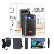 Proiettore musicale domestico 4K HD portatile per esterni TOUMEI C900 con batteria integrata, US Plug, EU Plug, UK Plug