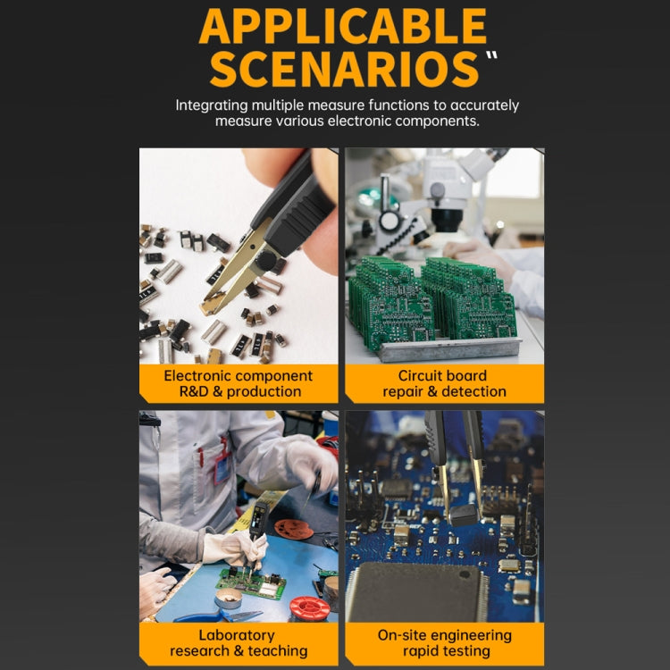 Pinzette digitali per test componenti elettronici con display