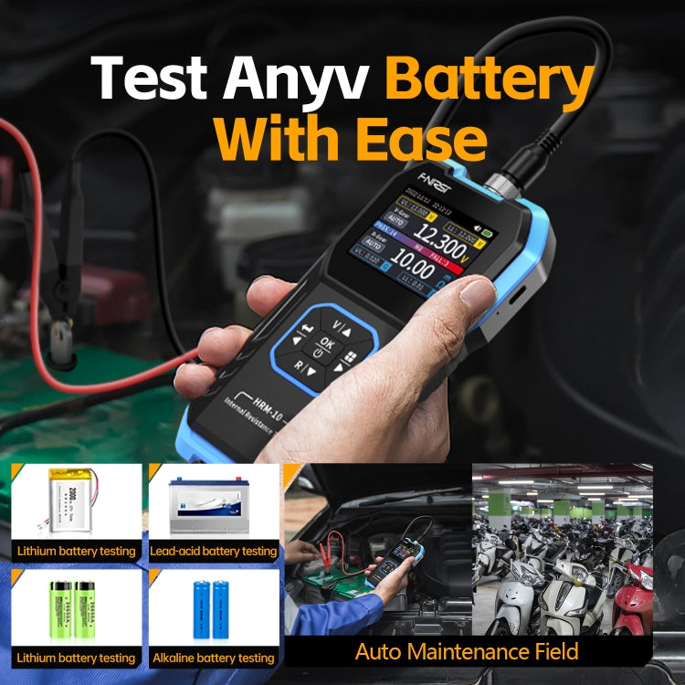 Tester tensione e resistenza batteria al litio FNIRSI 18650