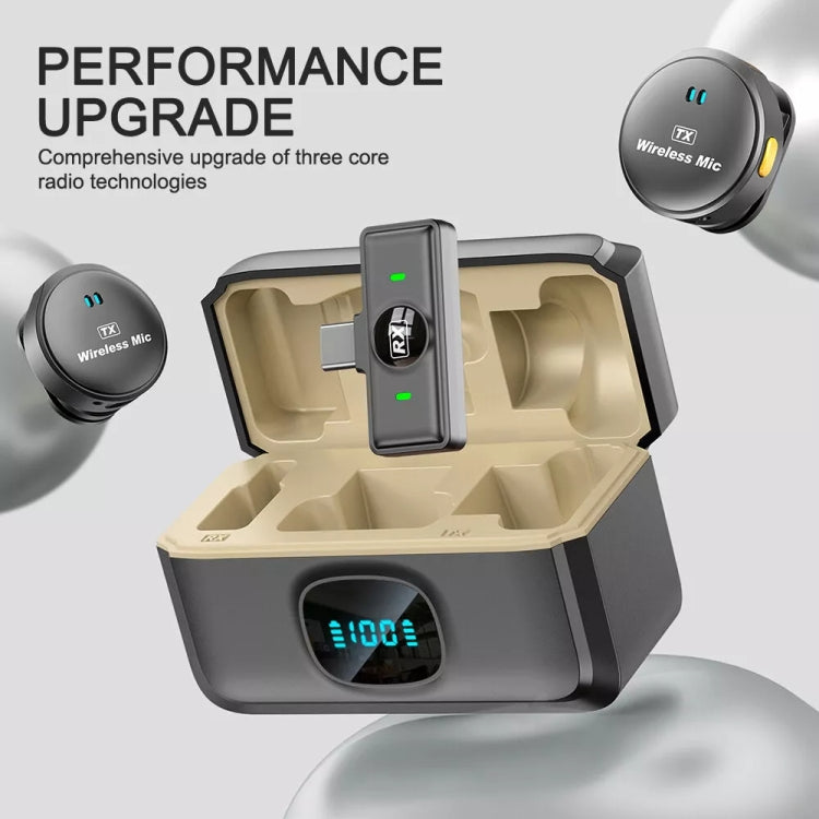 Microfono Lavalier wireless con pulsante, ventosa magnetica e design a clip posteriore, 8 Pin, USB-C / Type-C