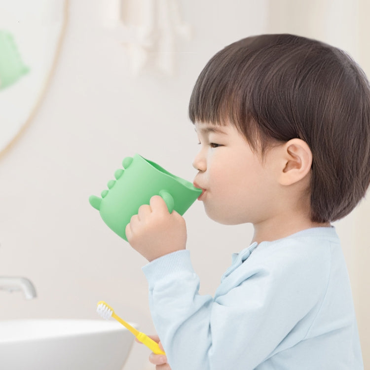 Tazza per l'acqua Tazza per spazzolare Bambini Casa Carino Cartone animato Anti-goccia Eco-Friendly Tazza di dinosauro