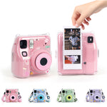 Per Fuji instax mini SE Photo Bag Crystal Case Tracolla Corda Adesivo Set