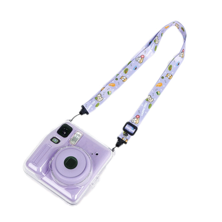 Per Fuji instax mini SE Photo Bag Crystal Case Tracolla Corda Adesivo Set