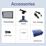 Navigatore GPS per auto da 9 pollici 8G/256M con grande schermo capacitivo Bluetooth Map, United States, Canada, Mexico Map, Europe Map, United Kingdom Map, Germany Map, Russia + Ukraine + Belarus Map, Australia Map, South America Map, Middle East Map ...